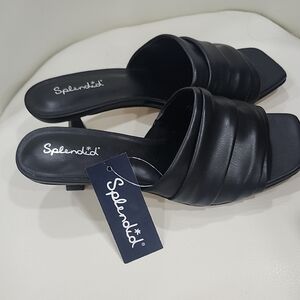 Splendid Women's Black Slide Sandals